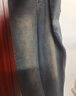 顶峰保罗（Dingfengbaoluo）水洗复古牛仔裤男士秋季宽松直筒休闲长裤子男74烟黑M 实拍图