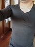 Calvin Klein【甄选礼盒CK热引力保暖内衣】CK男女排汗透气发热秋衣裤随心选 AD0001-UB1-男内衣松露黑 M 实拍图