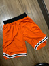 GHOST DUNK篮球裤运动裤篮球短裤男女运动短裤训练投篮跑步裤速干透气健身裤 橙色 XL 实拍图