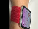 BHO【热销5万+】适用苹果手表表带apple iwatch s10/s11表带s9/se3/2单圈编织表带s8/7尼龙女士男生款 红色 40/41/42表盘M码【腕围155-166mm】 实拍图