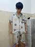 俊俊穗迪美（JUNJUNSUIDIMEI）睡衣男冰丝短袖夏季夏天薄款学生卡通青少年男士加大码家居服套装 冰丝-XY81 蜡笔小新 M /小L(高155-165CM 80-100斤) 实拍图