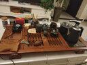 兿凡臻品 功夫整套茶具套装家用全自动实木乌金石茶盘茶台一体式电磁炉 16曲流茶盘古韵自动-防烫电器 实拍图