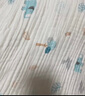 婧麒（JOYNCLEON）纱布婴儿浴巾宝宝新生A类儿童纯棉吸水家用洗澡包被裹巾 小树狐狸【六层棉纱 舒适亲肤】 105*105cm 实拍图