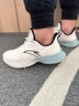 安踏氢跑GZ|男鞋运动鞋跑步鞋男士秋冬季皮面防泼水新款超轻跑鞋 【主推-皮面防泼水】白/雾灰蓝5520-9 42 (男8.5) 实拍图