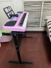 俏娃宝贝（QIAO WA BAO BEI） 电子琴儿童音乐玩具男6岁小女孩初学入门玩具琴宝宝多功能电子琴 61键入门初学+升降琴架粉 实拍图