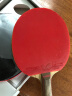 蝴蝶（BUTTERFLY） 乒乓球拍五星/5星蝴蝶王初学轻量纯木底板横直拍单拍TBC501/502 501 横拍长柄一支+拍套三星球 实拍图