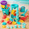 迪漫奇儿童沙滩玩具铲沙挖沙工具23件套宝宝夏天户外海边玩沙戏水玩具沙漏铲子水壶桶3-6岁男孩女孩生日礼物 晒单实拍图