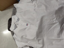 真维斯（Jeanswest）长袖衬衫男士春秋季新款修身免烫上衣牛津纺商务休闲衬衣外套 灰色+白色 XL (120-140斤) 实拍图