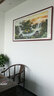 迅典国画山水画鸿运当头挂画客厅装饰画办公室字画风水画沙发背景墙画 D款【流水生财】 实木带框163*83CM（有机玻璃） 实拍图