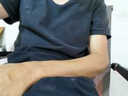 七匹狼短袖T恤男纯棉夏季打底衫基础纯色小白T男生运动汗衫背心 V型黑色 L (170) (建议100-125斤) 实拍图