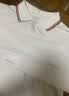 罗蒙儿童白色长袖polo衫男女童T恤打底衫学生班服校园服饰白色条纹180 实拍图
