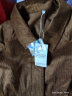 无印良品（MUJI）女式 木棉混 灯芯绒大衣中长款翻领外套女款秋冬季款风衣BDE91C3A 深棕色 L(165/88A) 晒单实拍图