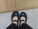 回力（Warrior）2025秋季新款复古单鞋玛丽珍女鞋乐福鞋厚底显高洛丽塔小皮鞋子女 黑色【跟高4cm】 39 实拍图