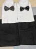 冬逸伴郎服西式兄弟装男结婚团服装西装外套衬衫马甲三件套装礼服春季 白长袖+黑马甲+黑裤+领结 XL 实拍图