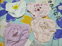 小青龙幼儿童男童女童面包裤宝宝女孩内裤纯棉中大童三角裤不夹pp 女宝宝套餐L- 抑菌款 4条 100 （建议85-100cm） 实拍图