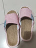 始丰【透气吸汗】亚麻拖鞋男士特大码居家静音布拖鞋女室内舒适麻拖鞋 粉色【吸汗防臭】 36-37 【适合35-36码】 实拍图
