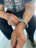 圣丽唯【顺丰空运】翡翠手镯油青冰种老坑玉石处理母亲女朋友情人节礼物 内径56mm圈口 实拍图