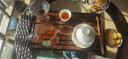 肖字和德 功夫茶盘 密胺实木干泡盘 蓄水茶海茶台茶具盘茶托 宁静致远-深棕 实拍图