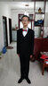 鼎玛仕儿童西服套装男童小西装花童礼服韩版中大童主持人男孩钢琴演出服 黑6件套:3件套+衬衫+领结+领带 175 码身高170-175cm重121-140 实拍图