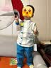 Classic Teddy儿童套装男童汉服中小童衣服裤子两件套国风新中式纯棉 蓝绿 110  实拍图