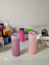 miGoMiGo 玻璃杯带盖便携女士水杯车载创意礼物 带硅胶杯套 带提绳 实拍图