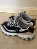 斯凯奇（Skechers）黑白金熊丨男女同款老爹鞋复古熊猫鞋情侣校园风潮流增高运动休闲 【男款】黑色/金BKGD(黑金) 42.5 实拍图