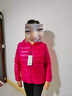 雅鹿羽绒服女短款轻薄冬连帽韩版时尚休闲白鸭绒外套修身AP 嫣红色 XL 实拍图
