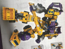 小牧马nbk合体变形玩具大力神变形汽车机器人工程车挖掘机金刚六合体 工程车六合体套装黄色装 实拍图
