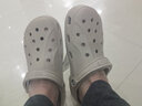 crocs卡骆驰洞洞鞋贝雅男鞋女鞋轻便耐磨一脚蹬拖鞋休闲鞋|10126 卵石色-2V3 45 (290mm) 实拍图