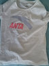 安踏LOGO短袖t恤 女夏季新款棉感显瘦休闲针织印花T恤透气运动上衣 【经典大logo】纯净白-4 S /女160 实拍图