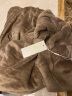 俞兆林（YUZHAOLIN）暖暖套装秋冬睡衣女圆领珊瑚绒纯色加厚睡衣长袖女士家居服两件套 猫咪灰 均码80-145斤 实拍图