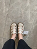 达芙妮罗马凉鞋女爆款25夏外穿洞洞鞋休闲百搭编织镂空沙滩鞋厚底猪笼鞋 米杏色 36 实拍图