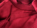 鎏英秋冬季妈妈针织衫开衫中老年女装羊毛宽松两件套外套本命年上衣服 酒红 4XL建议145-160斤 晒单实拍图