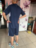欧联霸运动套装男装夏速干衣足球训练服宽松短袖五分裤休闲跑步服两件套 317深蓝色 L(建议身高165体重90-110斤) 实拍图