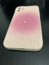 英恺达 适用苹果11手机壳iphone11保护套全包防摔男女款创意保护壳爱心纹粉 实拍图