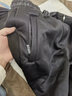 玺物加厚加绒裤子男秋冬休闲裤男直筒修身长裤棉裤工装裤保暖男装裤子 加绒黑色束脚+加绒黑色束脚 XL-建议110-140斤左右 实拍图