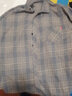 回图格子长袖衬衫男秋装商务休闲衬衣秋冬季潮流韩版春秋季男士衣服 2108灰色 3XL 实拍图