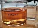 新功（SEKO）迷你高硼硅玻璃养生杯 家用小茶杯耐热玻璃花茶杯带把加厚透明玻璃杯120ml 【120ml玻璃杯】1个（含纸盒） 实拍图