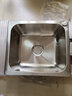 惜度加厚304不锈钢水槽小单槽厨房洗菜盆一体盆台上洗衣池S4236带溢水 实拍图