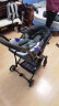B-BEKO婴儿推车可坐可躺轻便折叠可上飞机0-4岁高景观减震婴儿车新生儿 [灰色]推车+灰色提篮 实拍图