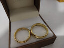 飒雅素圈戒指男潮流尾戒子玫瑰金色小众男士指环女友七夕礼物情侣对戒 电白色（单只）尺寸请备注 实拍图