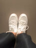 回力男鞋小白鞋冬季板鞋男士百搭款休闲轻便运动纯白色简约平底鞋子男 白色【弹力鞋带】易穿脱 43 实拍图