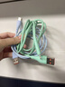 优莱格液态线适用苹果iPhone14数据线13/12 快充11prom手机充电器6s加长快速8plusiPad平板2米XR冲电线XS 雾天蓝【1条装】液态软胶/苹果不弹窗 0.5米 实拍图