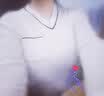 帕罗（PALUOPO）羊绒衫女v领拼色秋冬100%山羊绒打底条纹提花口袋时尚保暖针织衣 古董白 S 155/95 实拍图