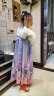安妮优儿汉服女童秋款2025新款古风连衣裙小女孩唐装儿童超仙古装裙子春秋 紫色 130 实拍图