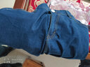 LEEHOYEE轻奢牛仔裤男2025夏季薄款超柔丝光弹力棉高腰宽松直筒弹力裤子 浅蓝色 33 码(腰围2尺6) 实拍图