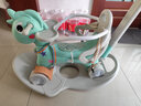 帮宝智【带护栏/多功能】摇摇马木马儿童玩具男女孩婴儿1-3岁生日礼物 天马薄荷绿推杆护栏+餐盘+加宽轮 实拍图