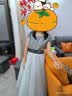 小咔衣浓儿童礼服公主裙花童婚纱小女孩生日主持人高端女童钢琴演出服夏季 灰色长款无袖01-C2 160 实拍图