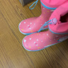 lemonkid儿童雨鞋男女童防滑水鞋小孩学生高筒雨靴 贝莉魔法独角兽 35码 实拍图