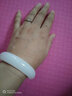 爵玉堂 玉手镯女款 羊脂级玉镯子方解石玉送妈妈送女友玉器手环 带证书 57-58 适合100-120斤 实拍图